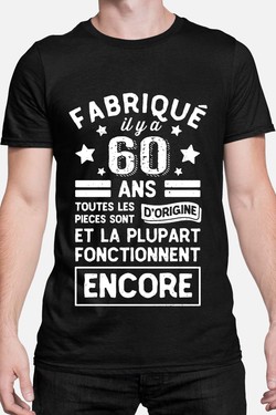 fabriqué 60 ans - Tshirt Homme-BLEU ROI