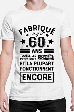 fabriqué 60 ans - Tshirt Homme-BLEU ROI