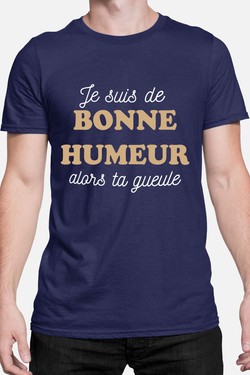 je suis de bonne humeur - Tshirt Homme-ROUGE