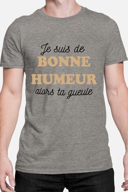 je suis de bonne humeur - Tshirt Homme-ROUGE