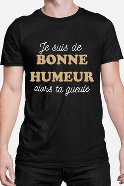 je suis de bonne humeur - Tshirt Homme-ROUGE