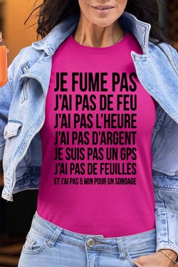fume pas de feu - Tshirt Femme - FC-TURQUOISE