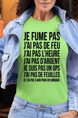 fume pas de feu - Tshirt Femme - FC-TURQUOISE