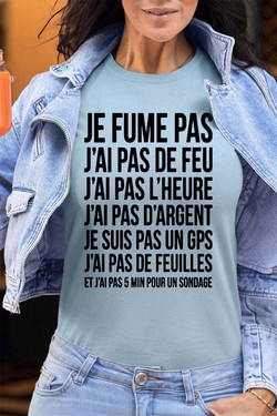 fume pas de feu - Tshirt Femme - FC-TURQUOISE