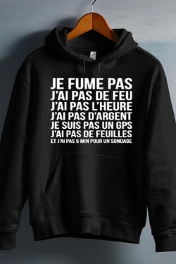 fume pas de feu - Sweat capuche Homme-GRIS