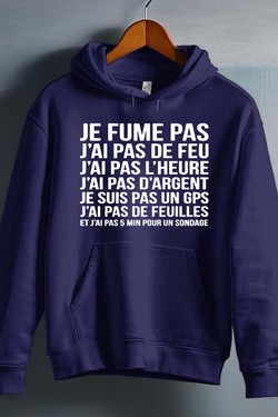 fume pas de feu - Sweat capuche Homme-GRIS