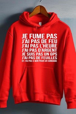 fume pas de feu - Sweat capuche Homme-GRIS