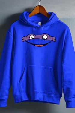 ninja turtles violet - Sweat capuche Homme-BLANC