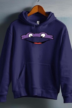 ninja turtles violet - Sweat capuche Homme-BLANC