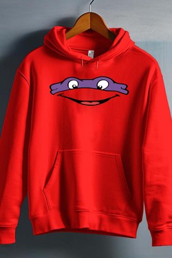 ninja turtles violet - Sweat capuche Homme-BLANC