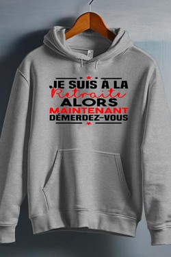 Retraite Démerdez - Sweat capuche Homme-BLEU ROI