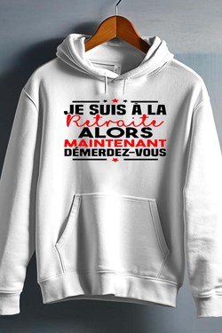 Retraite Démerdez - Sweat capuche Homme-BLEU ROI