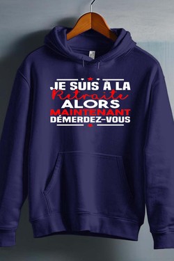 Retraite Démerdez - Sweat capuche Homme-BLEU ROI