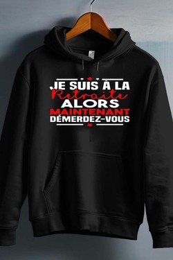 Retraite Démerdez - Sweat capuche Homme-BLEU ROI