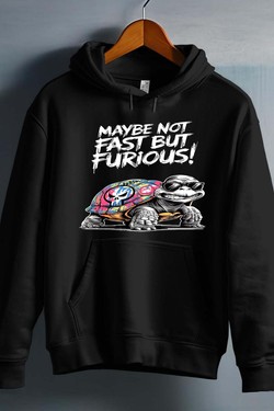 Tortue Fast furious - Sweat capuche Homme-NOIR