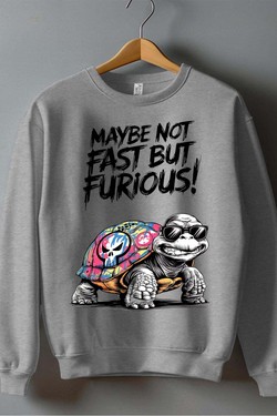 Tortue Fast furious - Sweat Col Rond Homme-BLEU ROI