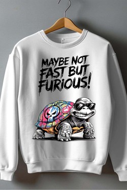Tortue Fast furious - Sweat Col Rond Homme-BLEU ROI