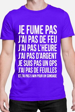 fume pas de feu - Tshirt Homme-NOIR