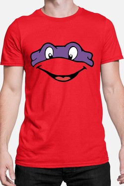 ninja turtles violet - Tshirt Homme-BLANC