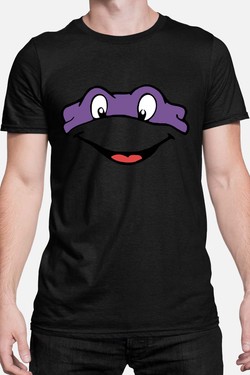 ninja turtles violet - Tshirt Homme-BLANC