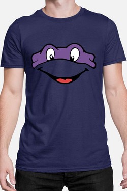 ninja turtles violet - Tshirt Homme-BLANC