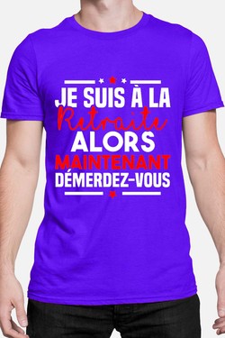 Retraite Démerdez - Tshirt Homme-NOIR