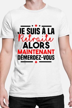 Retraite Démerdez - Tshirt Homme-NOIR