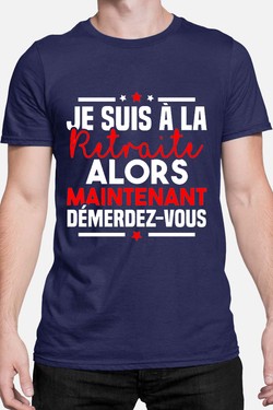 Retraite Démerdez - Tshirt Homme-NOIR