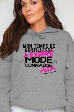 Gentillesse Terminée - Sweat Capuche Femme-BLANC