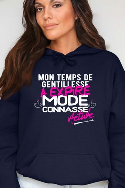 Gentillesse Terminée - Sweat Capuche Femme-BLANC