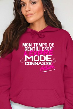 Gentillesse Terminée - Sweat Capuche Femme-BLANC
