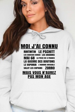 Génération Vintage - Sweat Capuche Femme-BORDEAUX