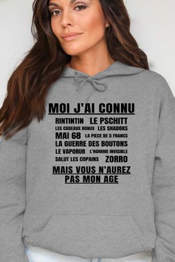 Génération Vintage - Sweat Capuche Femme-BORDEAUX