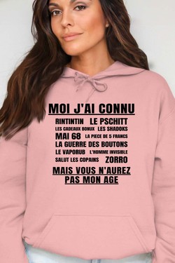 Génération Vintage - Sweat Capuche Femme-BORDEAUX