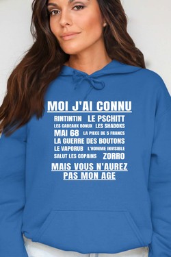 Génération Vintage - Sweat Capuche Femme-BORDEAUX