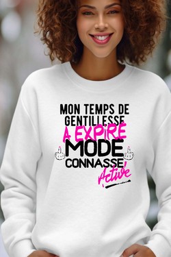 Gentillesse Terminée - Sweat Col Rond Femme-GRIS