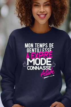Gentillesse Terminée - Sweat Col Rond Femme-GRIS