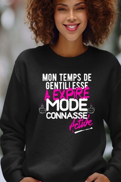 Gentillesse Terminée - Sweat Col Rond Femme-GRIS