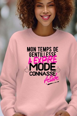 Gentillesse Terminée - Sweat Col Rond Femme-GRIS