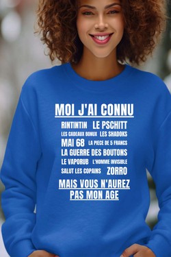 Génération Vintage - Sweat Col Rond Femme-ROSE