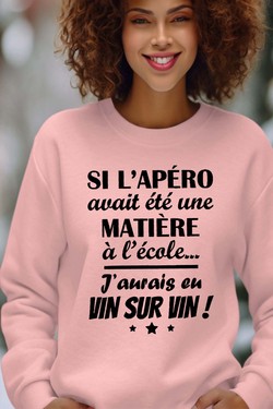 Passion Apéro - Sweat Col Rond Femme-BLEU ROI