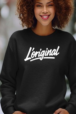 The Original - Sweat Col Rond Femme-BLANC