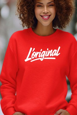 The Original - Sweat Col Rond Femme-BLANC