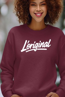The Original - Sweat Col Rond Femme-BLANC