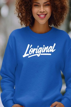 The Original - Sweat Col Rond Femme-BLANC
