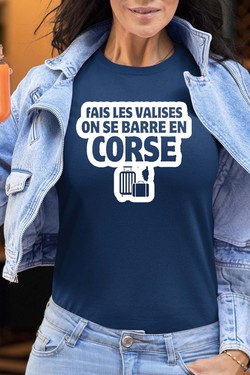 Direction la Corse - Tshirt Femme-MARINE
