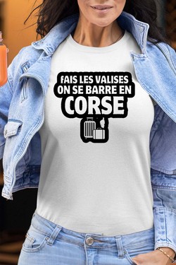 Direction la Corse - Tshirt Femme-MARINE
