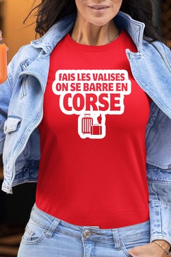 Direction la Corse - Tshirt Femme-MARINE