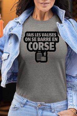 Direction la Corse - Tshirt Femme-MARINE