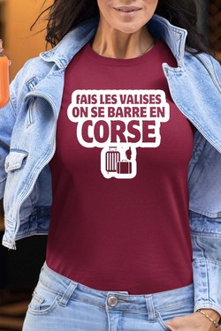 Direction la Corse - Tshirt Femme-MARINE